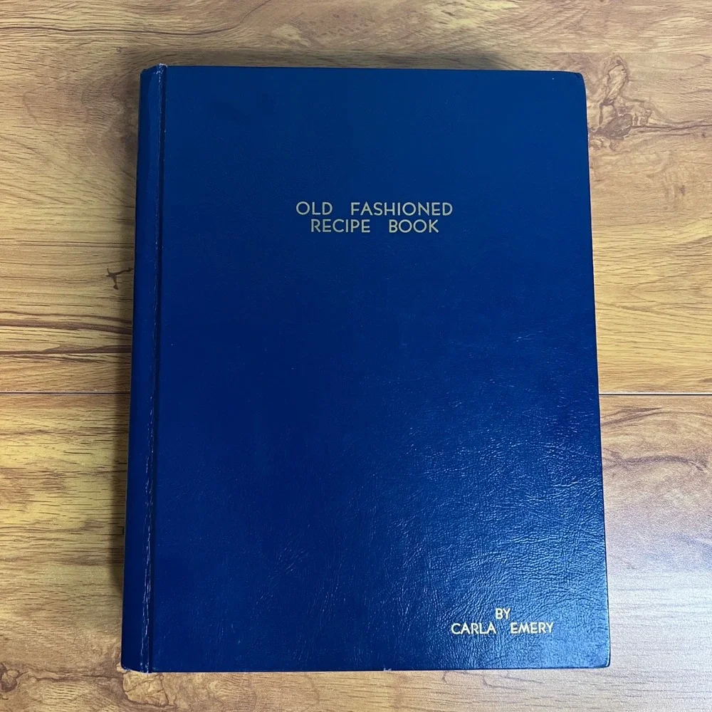 Old Fashioned Recipe Book Carla Emery‎ 1975 Blue Hardcover Vintage Idaho Rare
